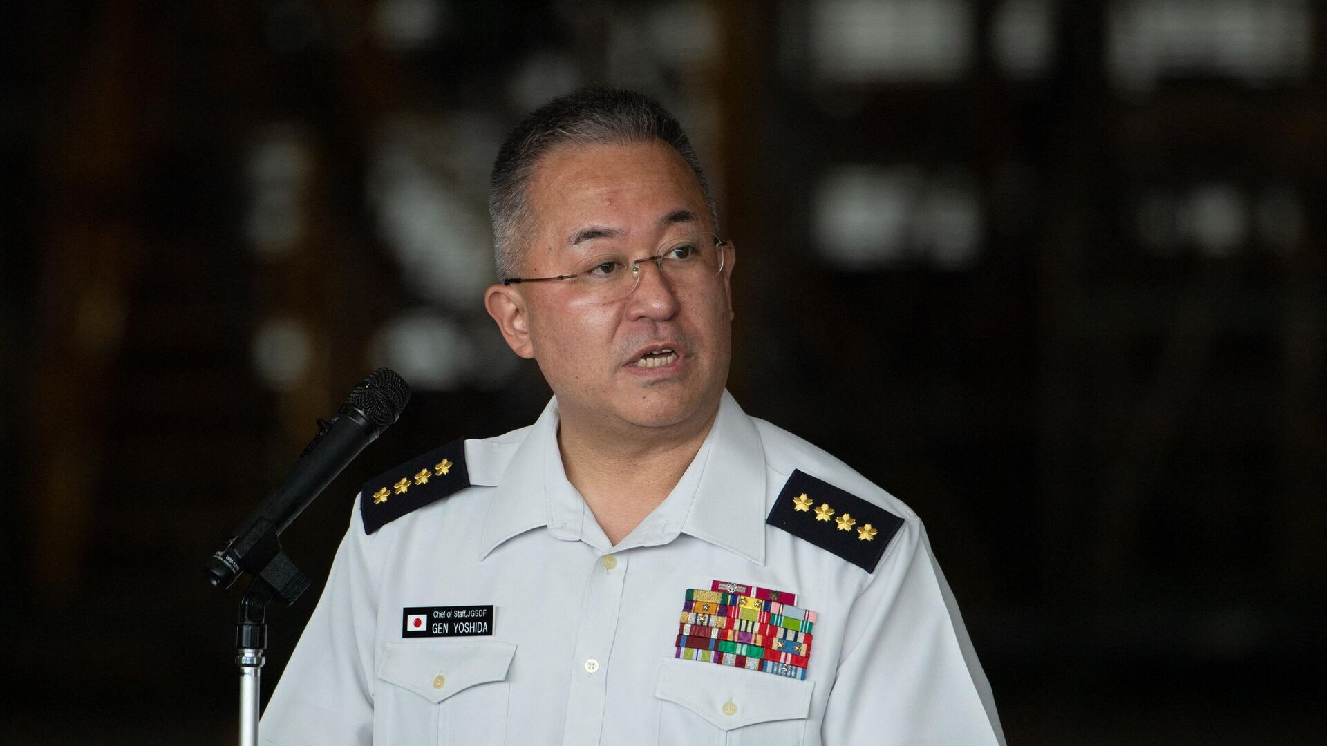 Đại tướng Yoshihide Yoshida - Tham mưu trưởng Lực lượng Phòng vệ Nhật Bản. (Ảnh: AFP)