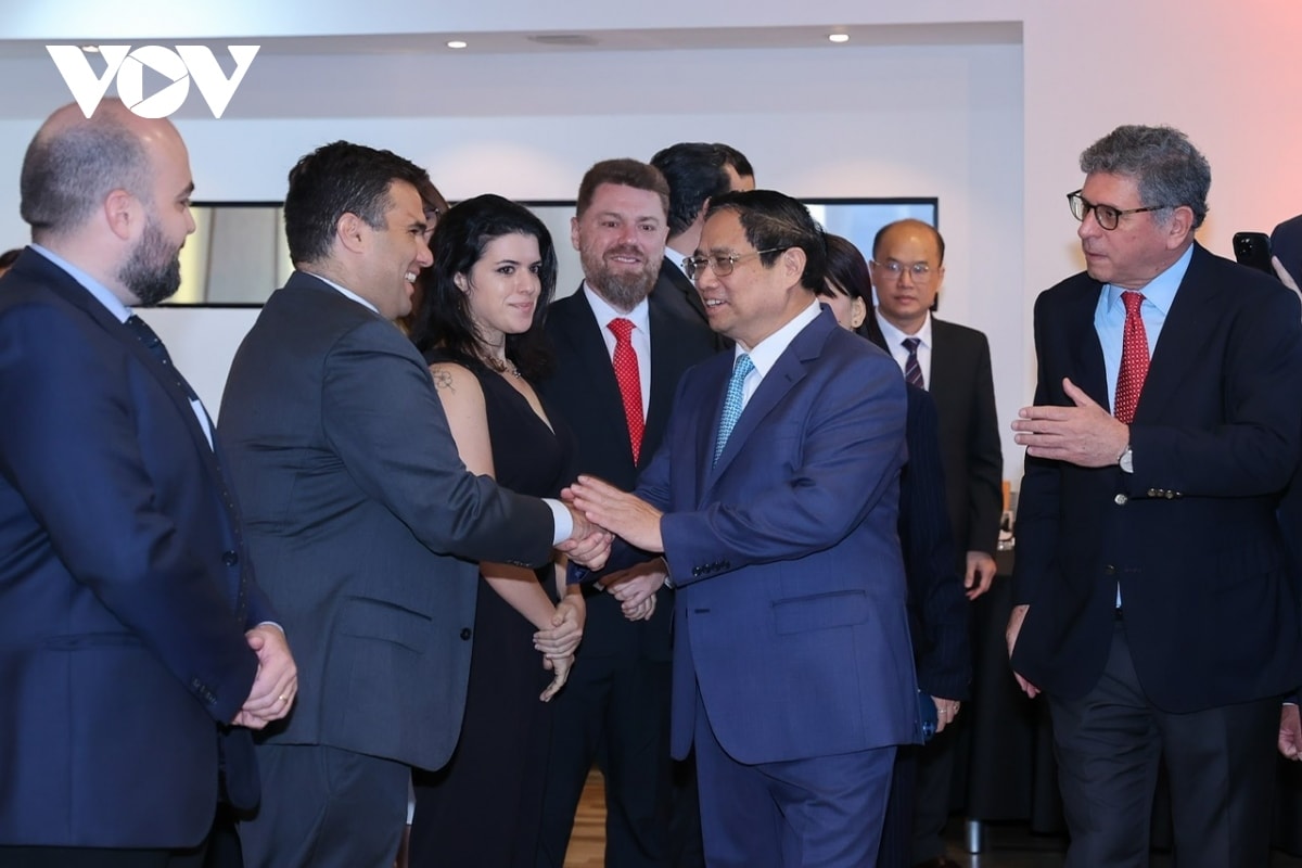 thủ tướng chính phủ phạm minh chính tọa đàm với doanh nghiệp brazil hình ảnh 1 thu tuong chinh phu pham minh chinh toa dam voi doanh nghiep brazil hinh anh 1