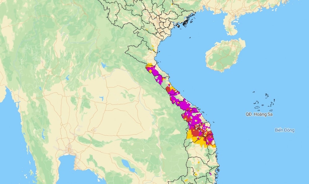 Áp thấp nhiệt đới gây mưa cực lớn, nguy cơ xảy ra lũ quét và sạt lở đất rất cao hình ảnh 2 Ap thap nhiet doi gay mua cuc lon, nguy co xay ra lu quet va sat lo dat rat cao hinh anh 2