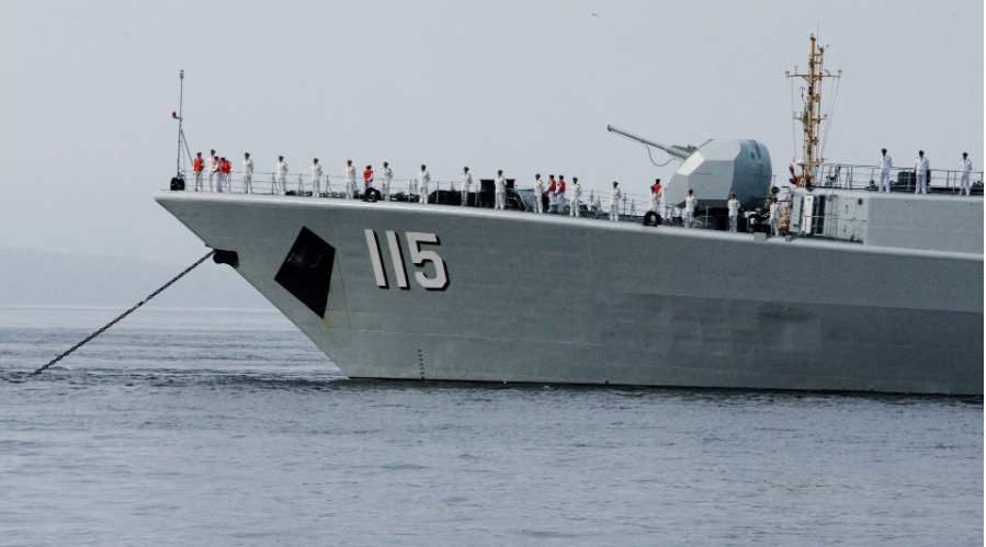Tàu chiến Trung Quốc hiện diện ở Trung Đông trong căng thẳng Gaza. (Ảnh: Sputnik)