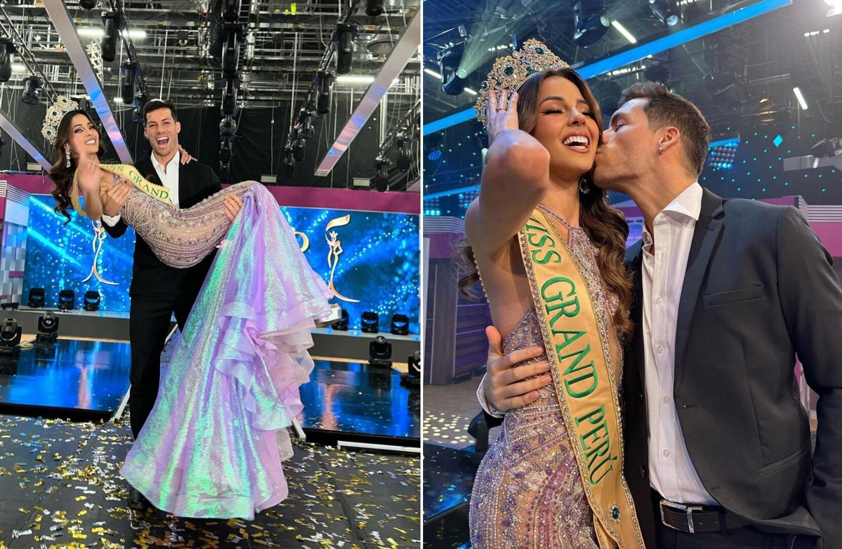 Luciana Fusterg đăng quang Hoa hậu Hòa bình Peru hồi tháng 6. Sau đêm chung kết, bạn trai đăng ảnh chúc mừng: 