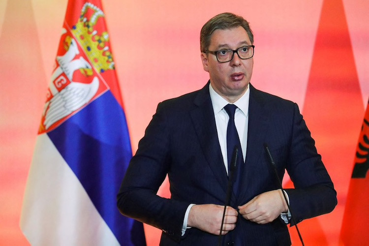 Tổng thống Serbia Aleksandar Vucic. (Ảnh: Reuters)