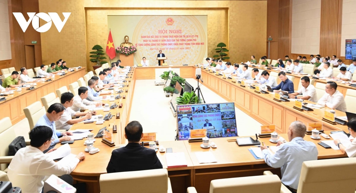 thu tuong chu tri hoi nghi toan quoc ve cong tac phong chay chua chay hinh anh 2
