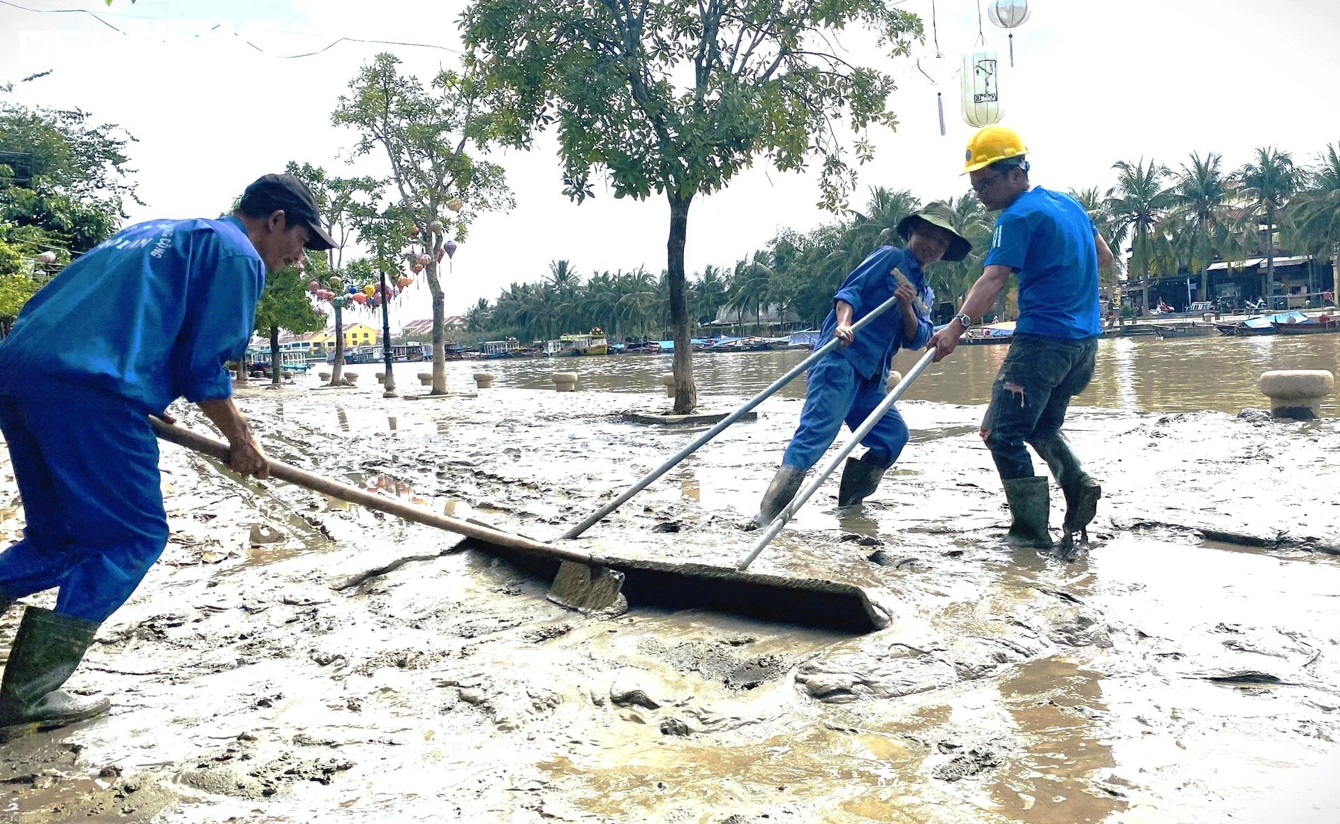 nguoi dan pho co hoi an quay cuong don bun non sau 2 tran lu lien tiep hinh anh 2