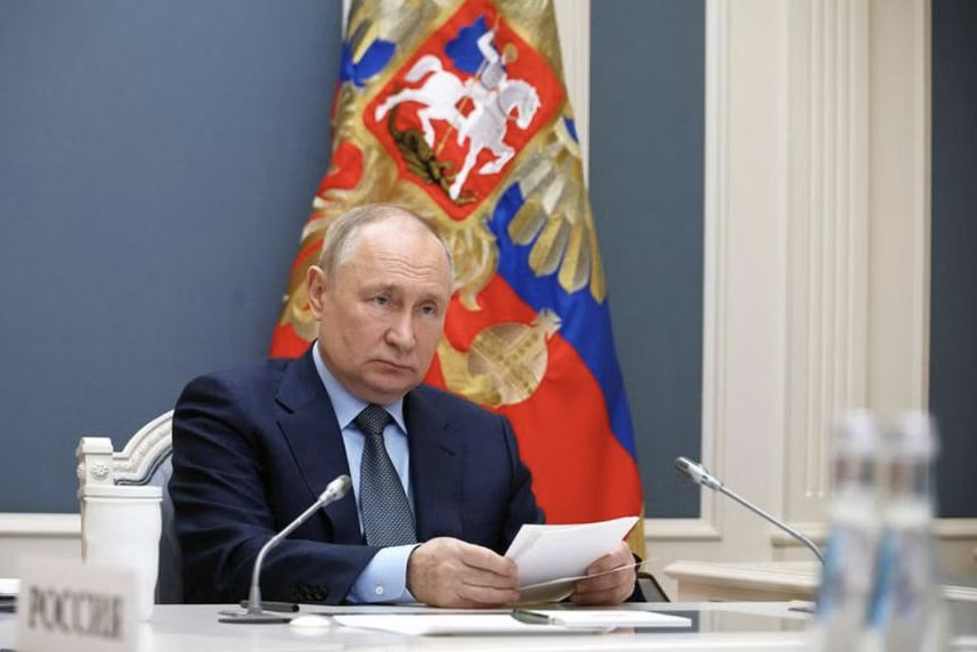 Tổng thống Nga Vladimir Putin khẳng định Moskva chưa bao giờ từ chối tham gia đàm phán hòa bình với Kiev. (Ảnh: Reuters)