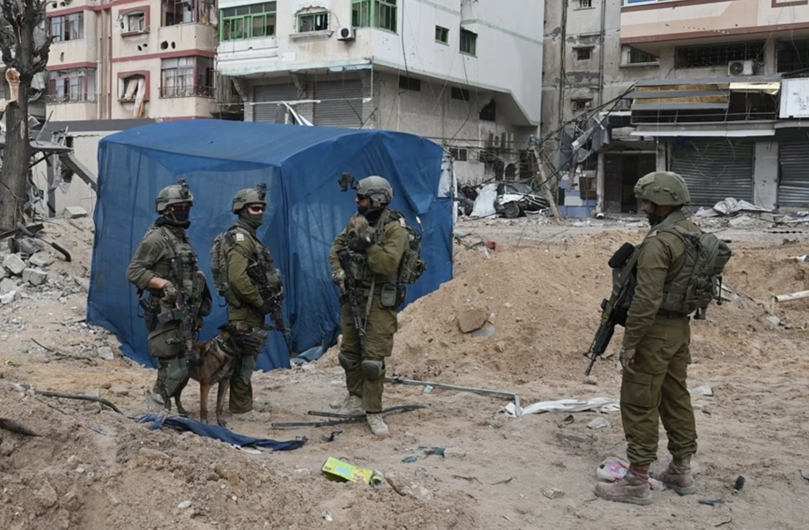 Binh sĩ Israel tại một địa điểm ở phía bắc dải Gaza. (Ảnh: Getty)