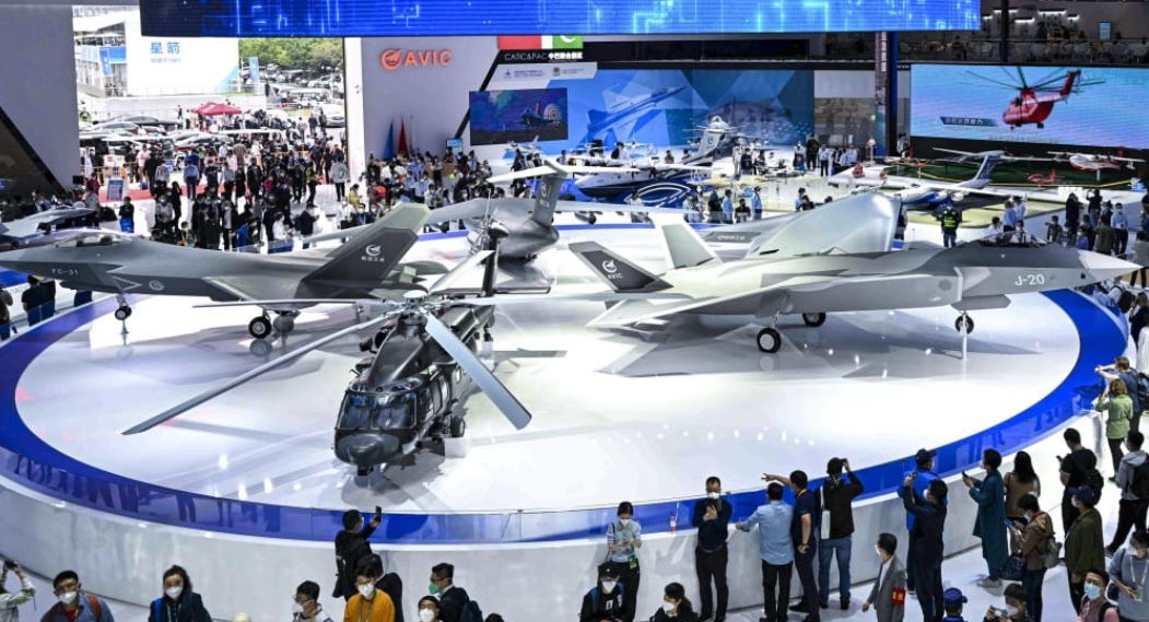 Một gian hàng của AVIC tại triển lãm hàng không và vũ trụ quốc tế ở thành phố Chu Hải, Trung Quốc, năm 2022. (Ảnh: SCMP)