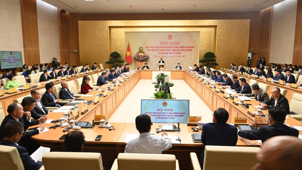 thủ tướng chủ trì hội nghị tháo gỡ khó khăn về vốn cho nền kinh tế hình ảnh 1 thu tuong chu tri hoi nghi thao go kho khan ve von cho nen kinh te hinh anh 1