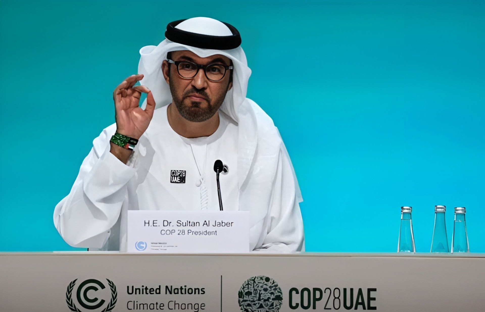 Chủ tịch COP28 Sultan al-Jaber. (Ảnh: Reuters)