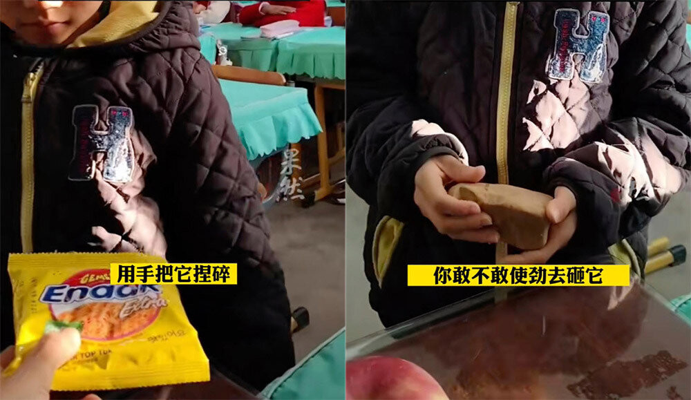 Cô giáo dùng một gói mì, một quả táo và một cục đá để dạy học sinh về cách chống lại nạn bắt nạt học đường.