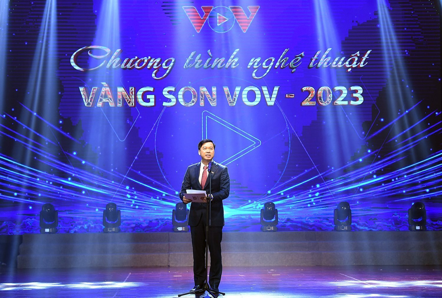 Phó Tổng Giám đốc VOV Ngô Minh Hiển phát biểu tại chương trình.