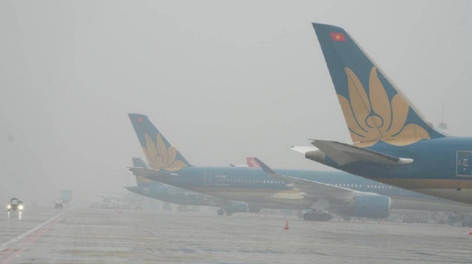 Sương mù dày đặc tại sân bay Nội Bài khiến nhiều chuyến bay không thể cất/hạ cánh được. (Ảnh minh họa: Cục Hàng không Việt Nam).
