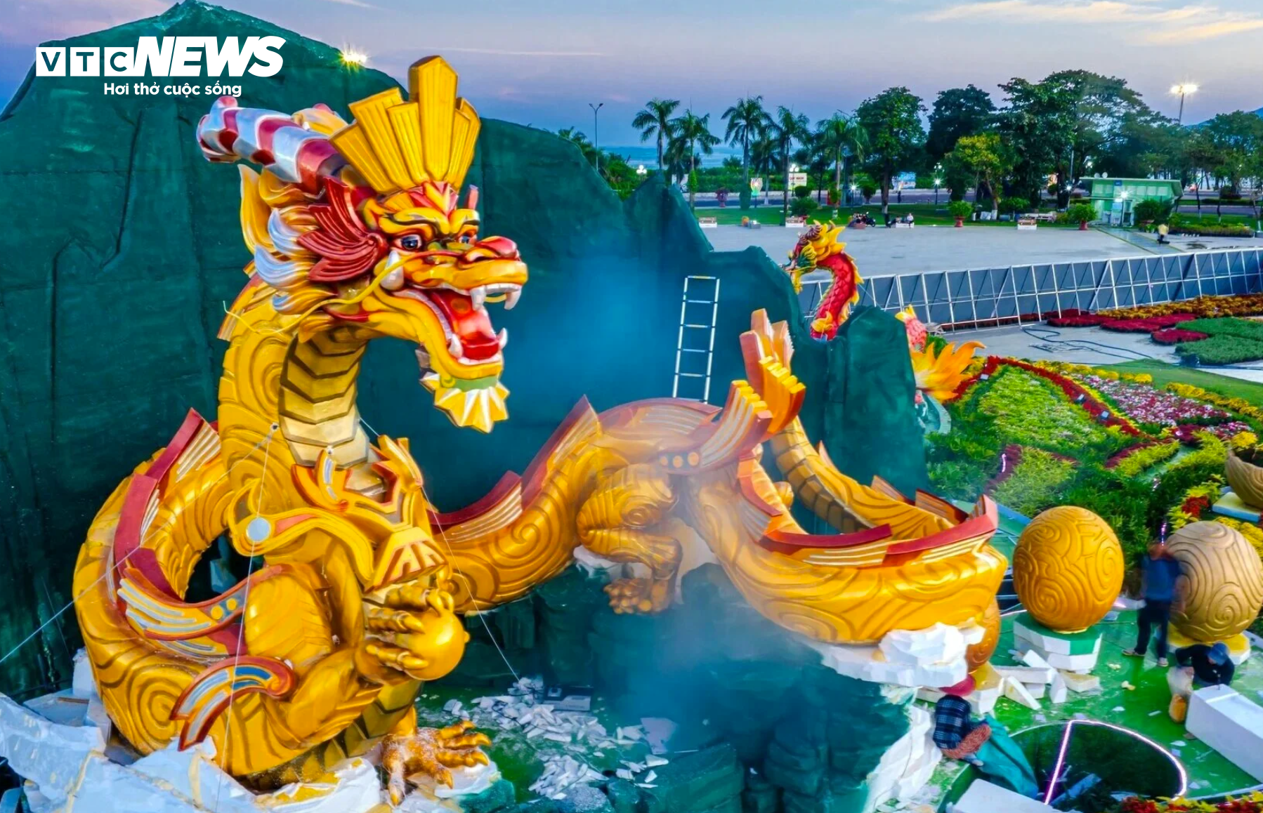Cụm linh vật rồng Bình Định được bạn đọc Báo điện tử VTC News bình chọn với số phiếu cao nhất.