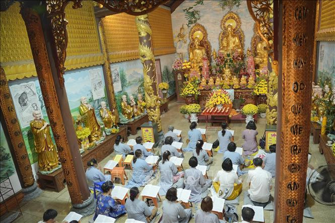 Lễ Thượng Nguyên tại chùa Phật Tích, CHDCND Lào - ảnh 1