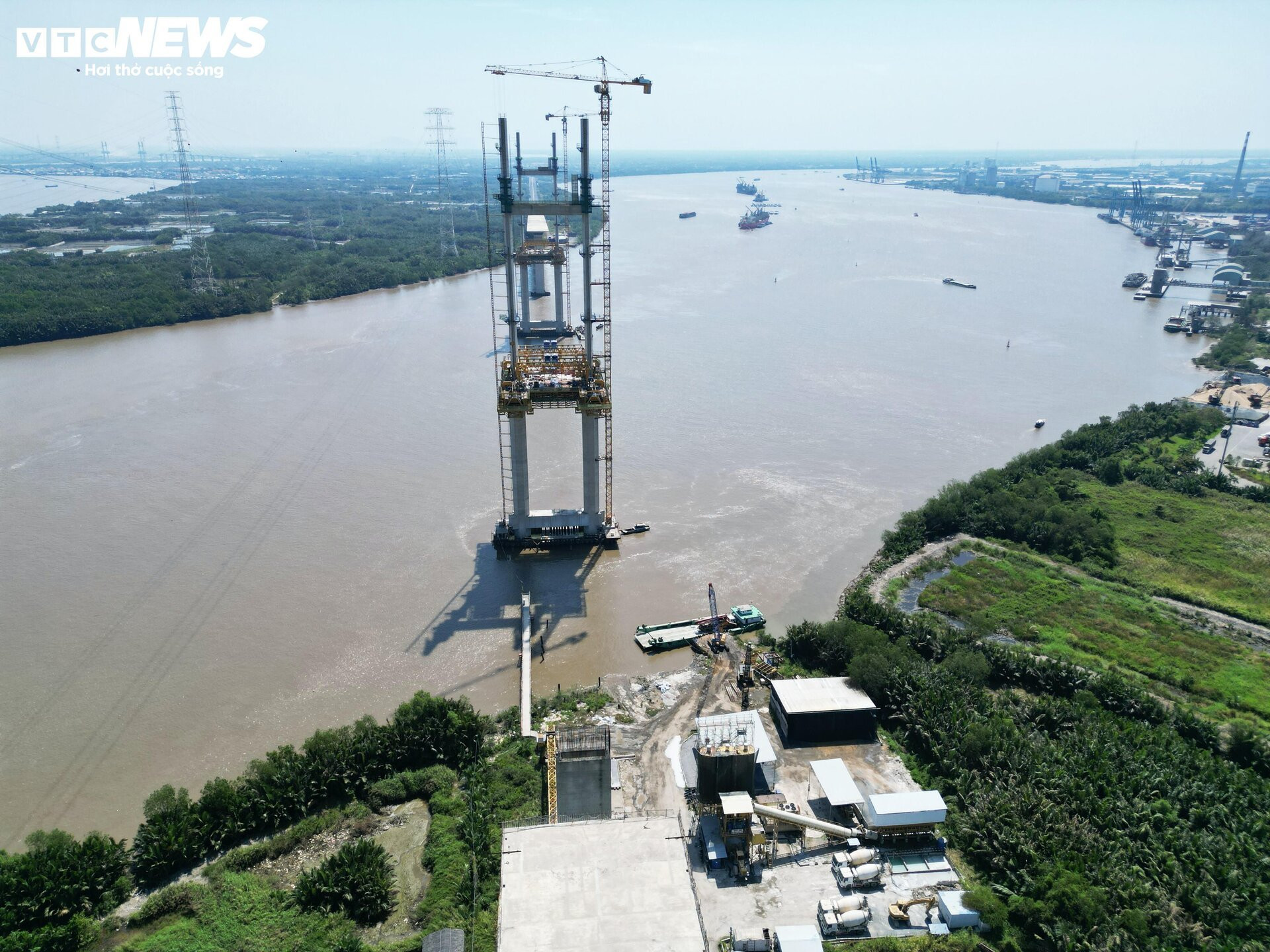 Cận cảnh dự án cầu vượt sông lớn nhất cao tốc Bến Lức - Long Thành - 2