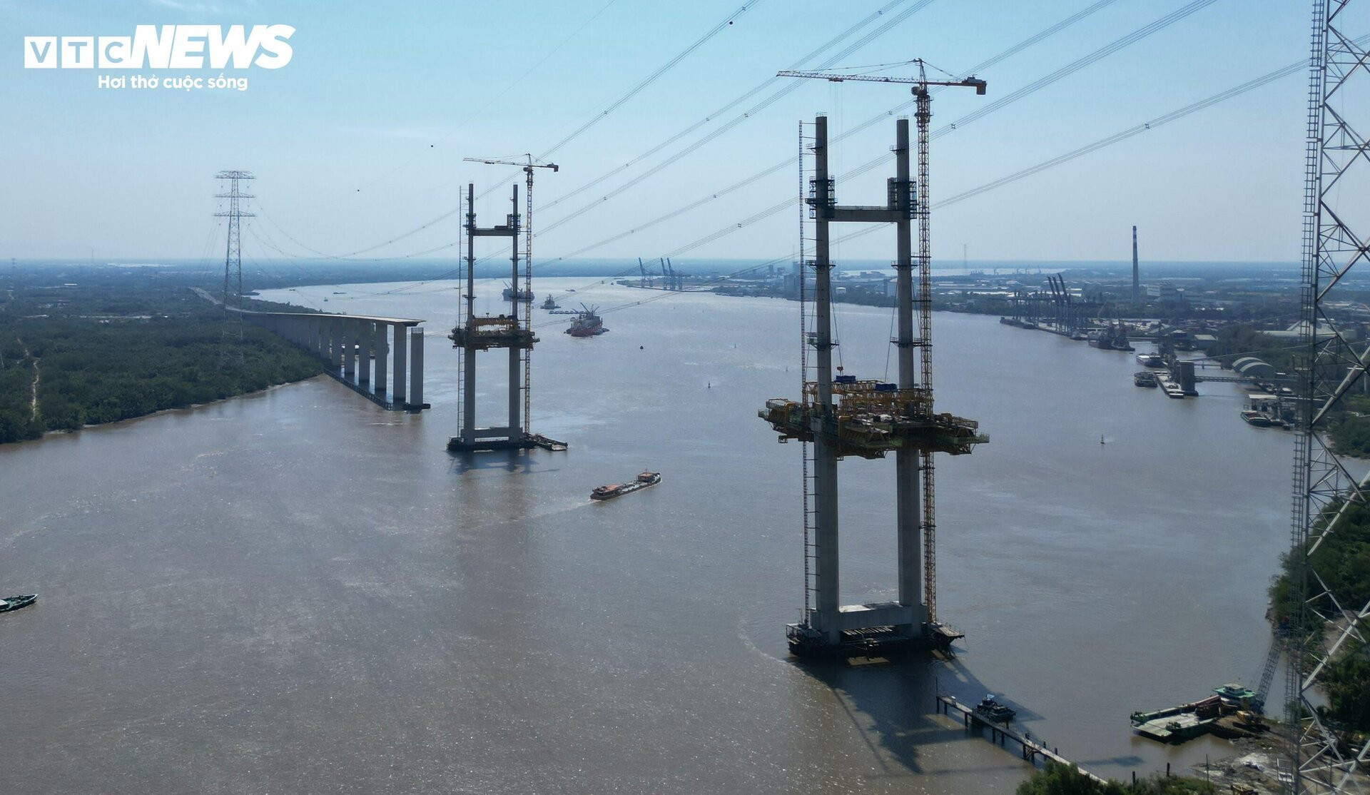 Cận cảnh dự án cầu vượt sông lớn nhất cao tốc Bến Lức - Long Thành - 11