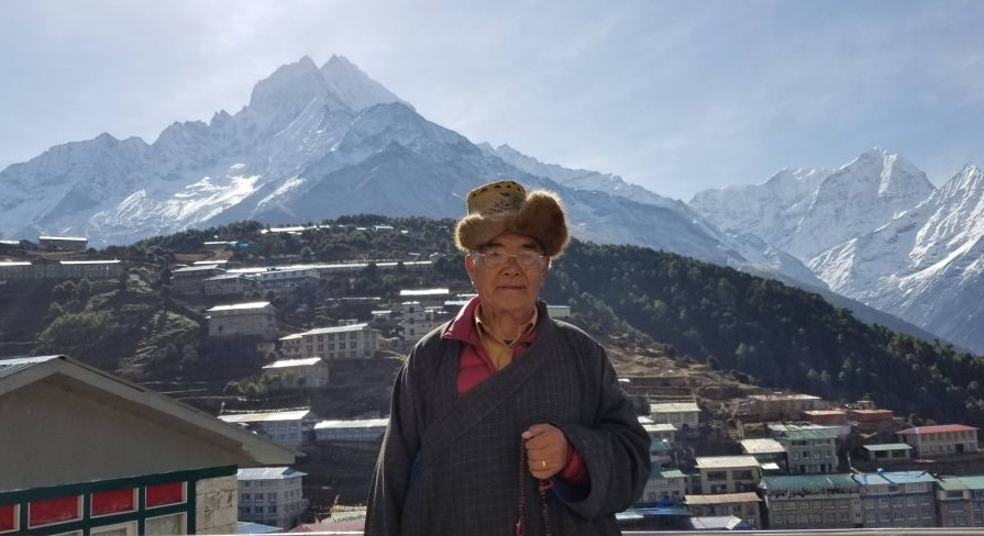Ông Kanchha Sherpa, một trong những người hỗ trợ đoàn thám hiểm leo núi đầu tiên chinh phục đỉnh Everest năm 1953. (Ảnh: Kanchhafoundation)