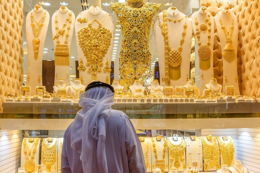 Chợ vàng Gold Souk. (Ảnh: Getty Images)
