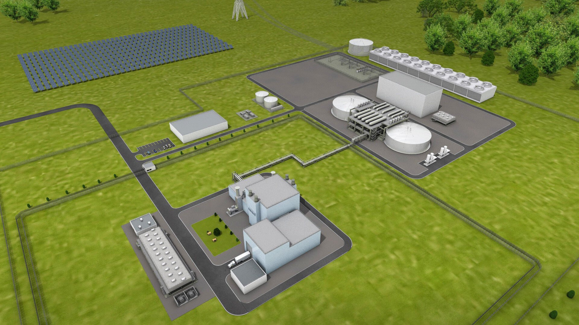 Mô hình lò phản ứng hạt nhân Natrium của TerraPower.