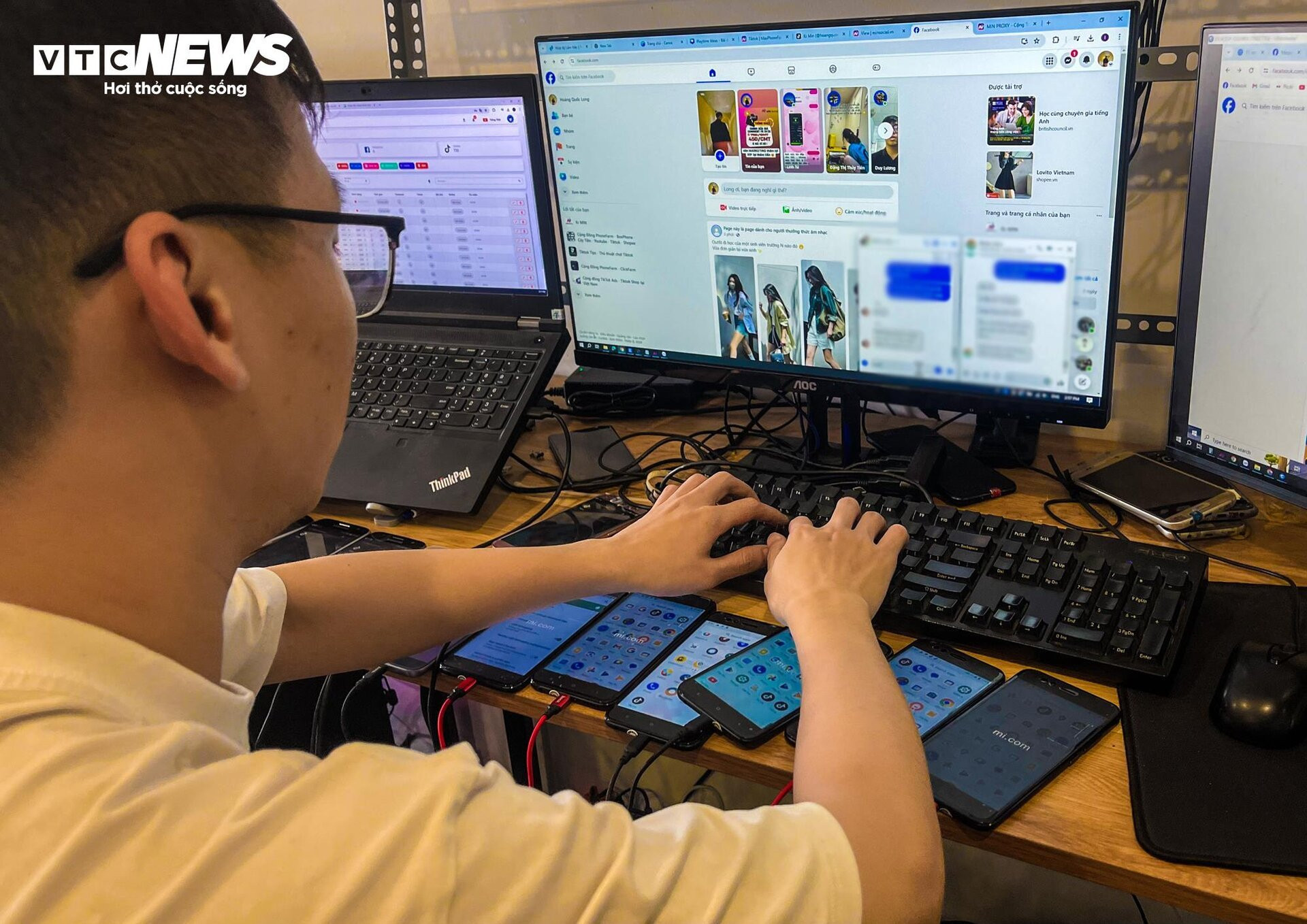 Đột nhập xưởng Phone Farm tạo triệu view trên TikTok, Facebook - 5
