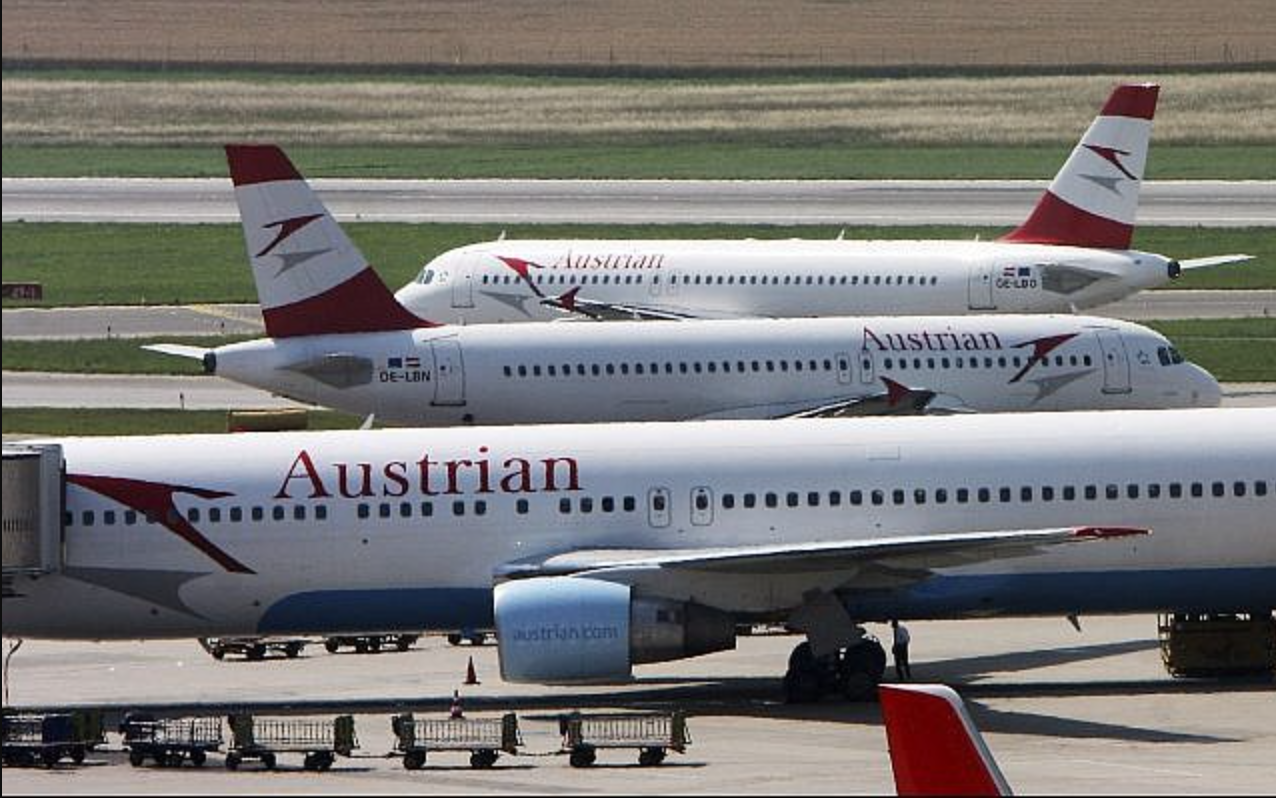 Hãng hàng không Austrian Airlines ngừng các đường bay tới và đi qua không phận Iran. (Ảnh: AP)