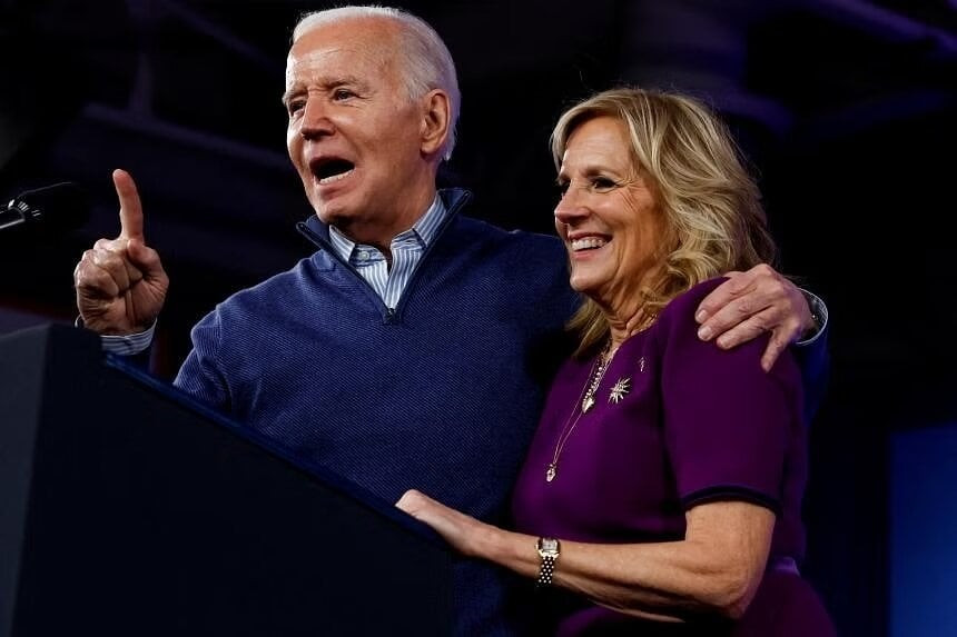 Tổng thống Mỹ Joe Biden và Đệ nhất phu nhân Jill. (Ảnh: Reuters)