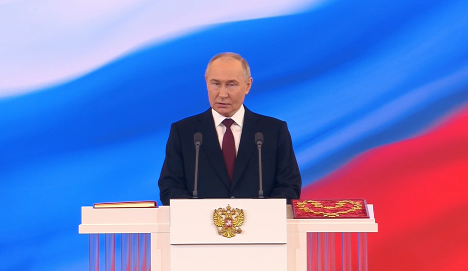 Tổng thống Putin phát biểu sau khi tuyên thệ nhậm chức.