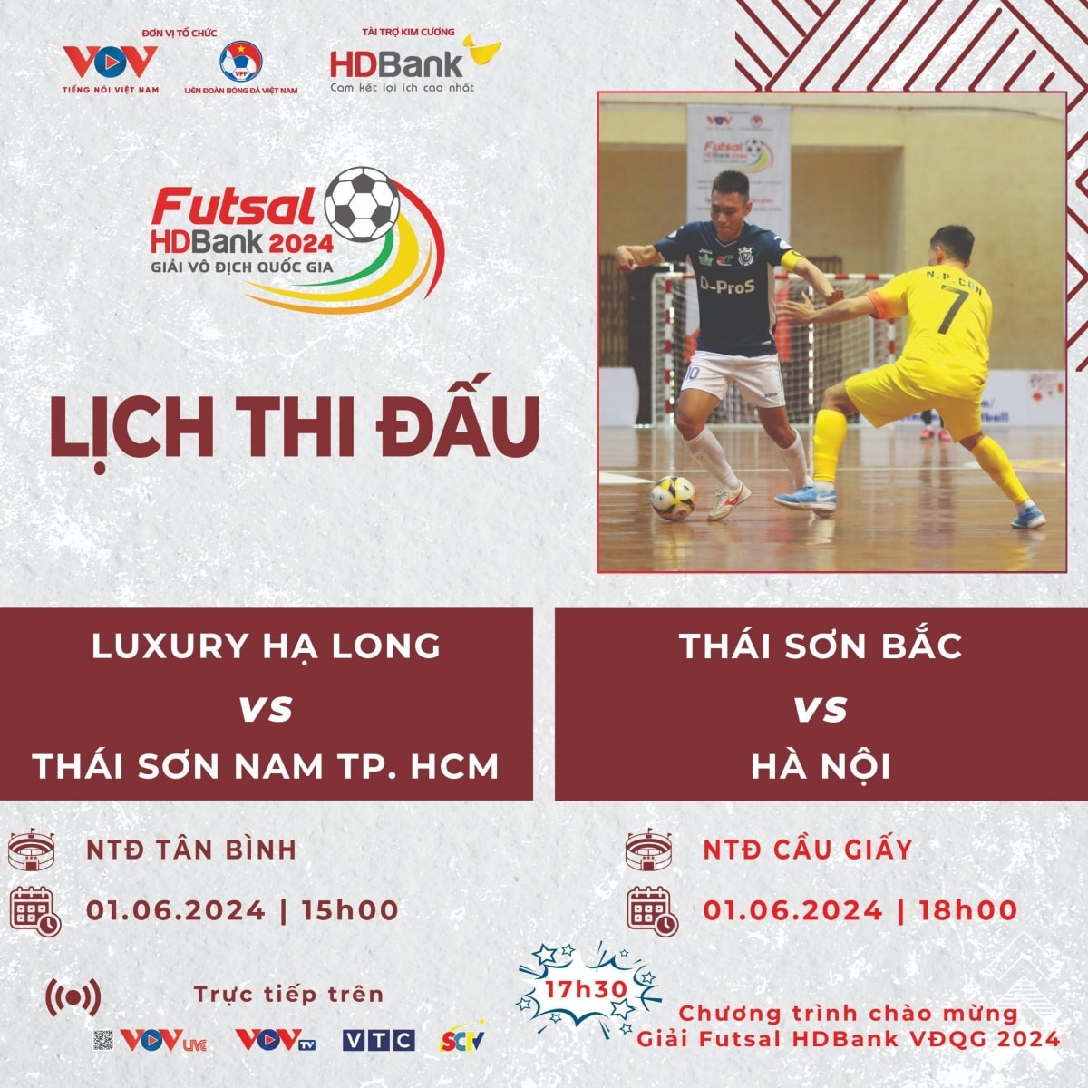 lịch thi đấu và trực tiếp giải futsal hdbank vĐqg 2024 hôm nay 1 6 hình ảnh 1 lich thi dau va truc tiep giai futsal hdbank vDqg 2024 hom nay 1 6 hinh anh 1