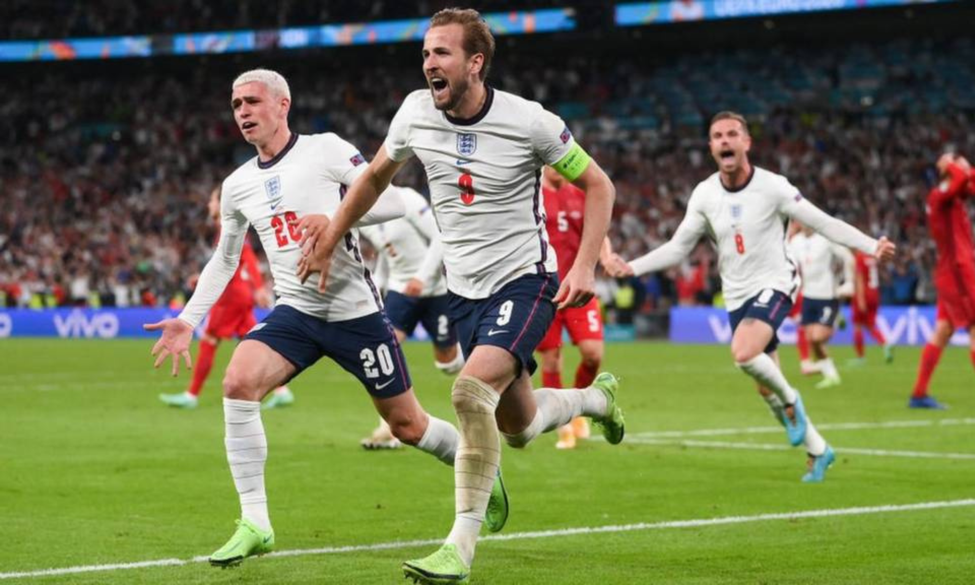 ĐT Anh thắng ĐT Đan Mạch 2-1 tại bán kết Euro 2020.