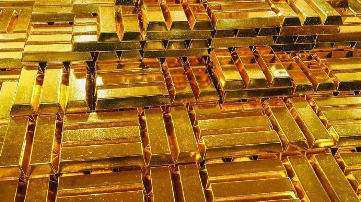Giá vàng thế giới cuối tuần đứng ở mức 2.327 USD/ounce, tăng 6 USD so với cuối tuần trước. (Ảnh minh hoạ)