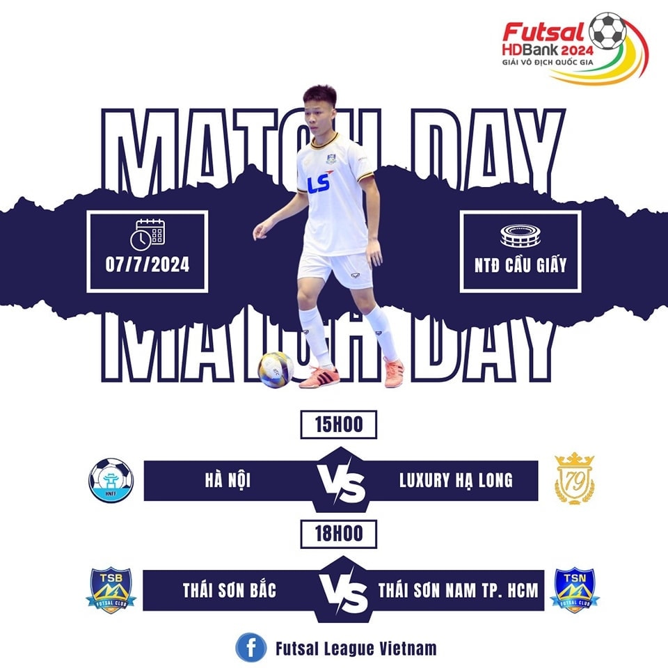 lịch thi đấu và trực tiếp giải futsal hdbank vĐqg 2024 hôm nay 7 7 hình ảnh 1 lich thi dau va truc tiep giai futsal hdbank vDqg 2024 hom nay 7 7 hinh anh 1