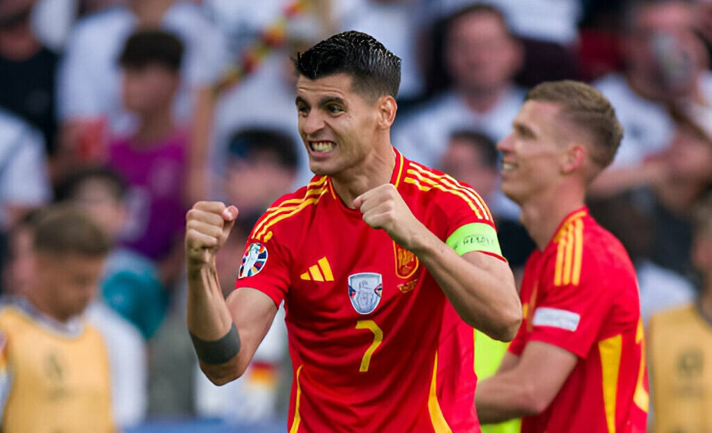 Tiền đạo Alvaro Morata sẽ góp mặt ở bán kết EURO 2024.