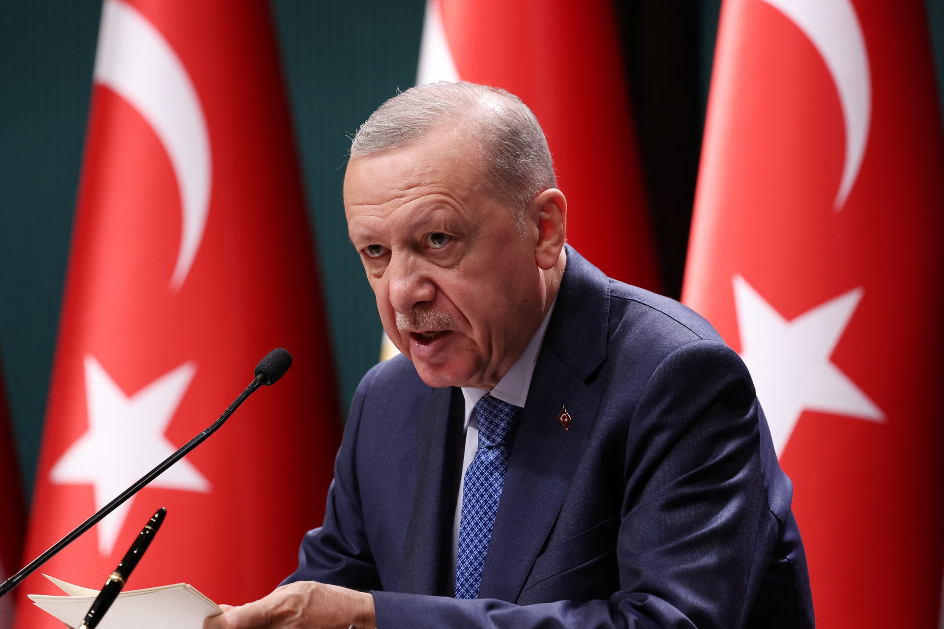 Tổng thống Thổ Nhĩ Kỳ Recep Tayyip Erdogan. (Ảnh: Reuters)