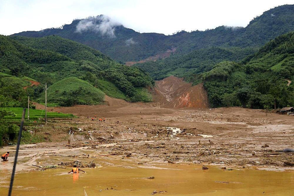 Làng Nủ tan hoang sau trận lũ quét hôm 10/9.