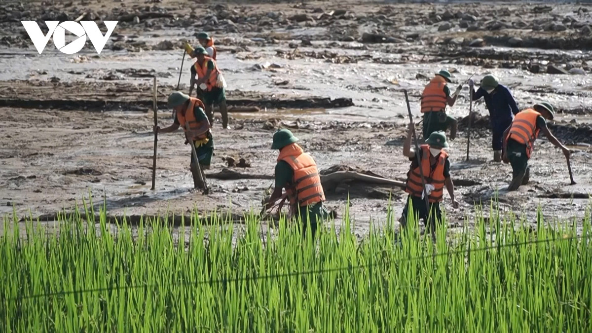 luc luong vu trang dam minh trong bun dat tim kiem nan nhan o lang nu hinh anh 8