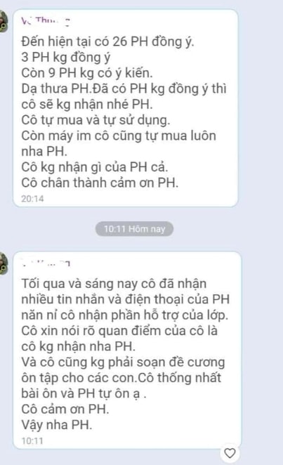 tam ngung dung lop voi co giao xin phu huynh ho tro mua may tinh hinh anh 2