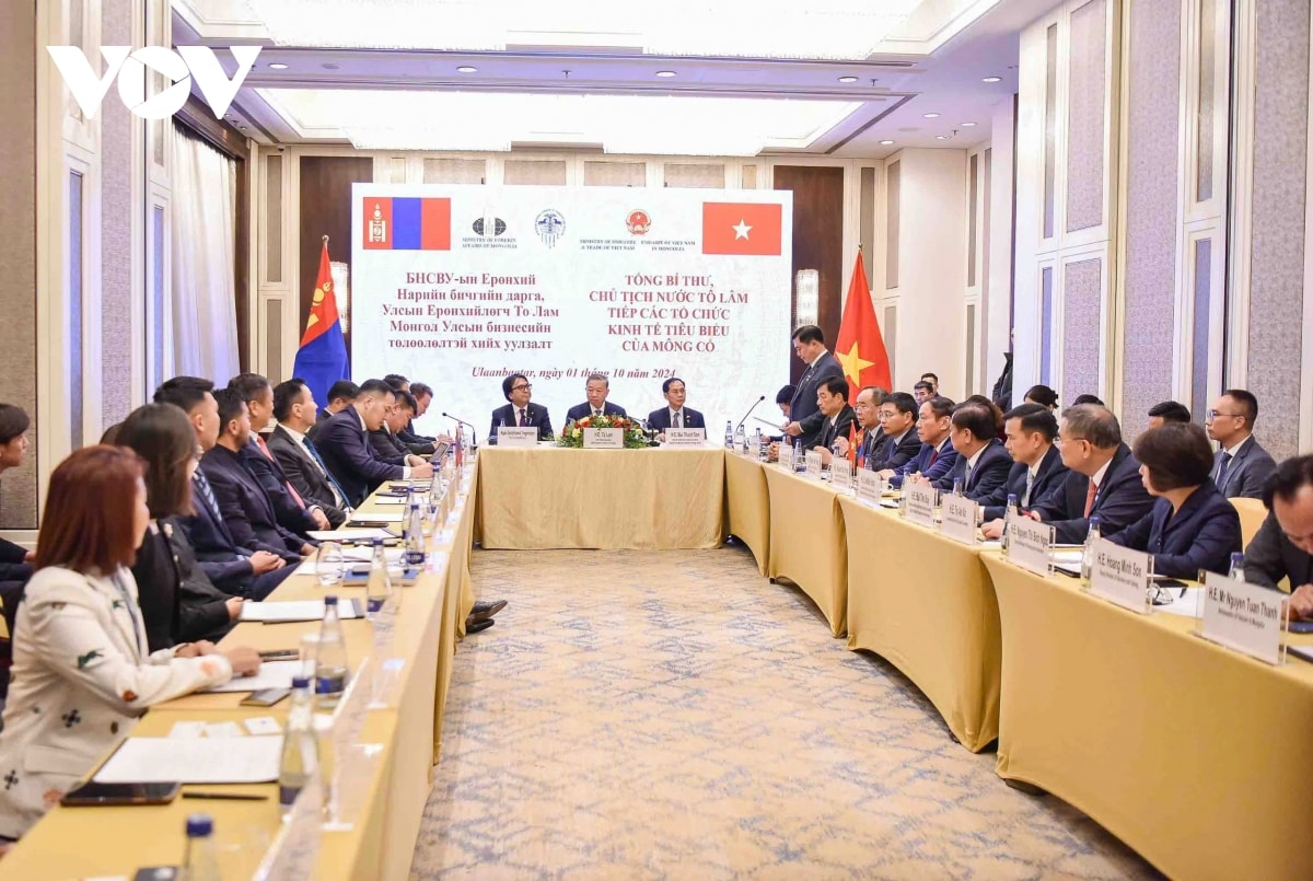 tổng bí thư, chủ tịch nước tô lâm tiếp các tổ chức kinh tế tiêu biểu của mông cổ hình ảnh 4 tong bi thu, chu tich nuoc to lam tiep cac to chuc kinh te tieu bieu cua mong co hinh anh 4
