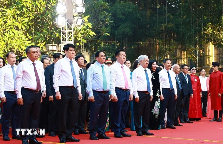 thu tuong pham minh chinh du ngay hoi van hoa vi hoa binh tai ha noi hinh anh 2