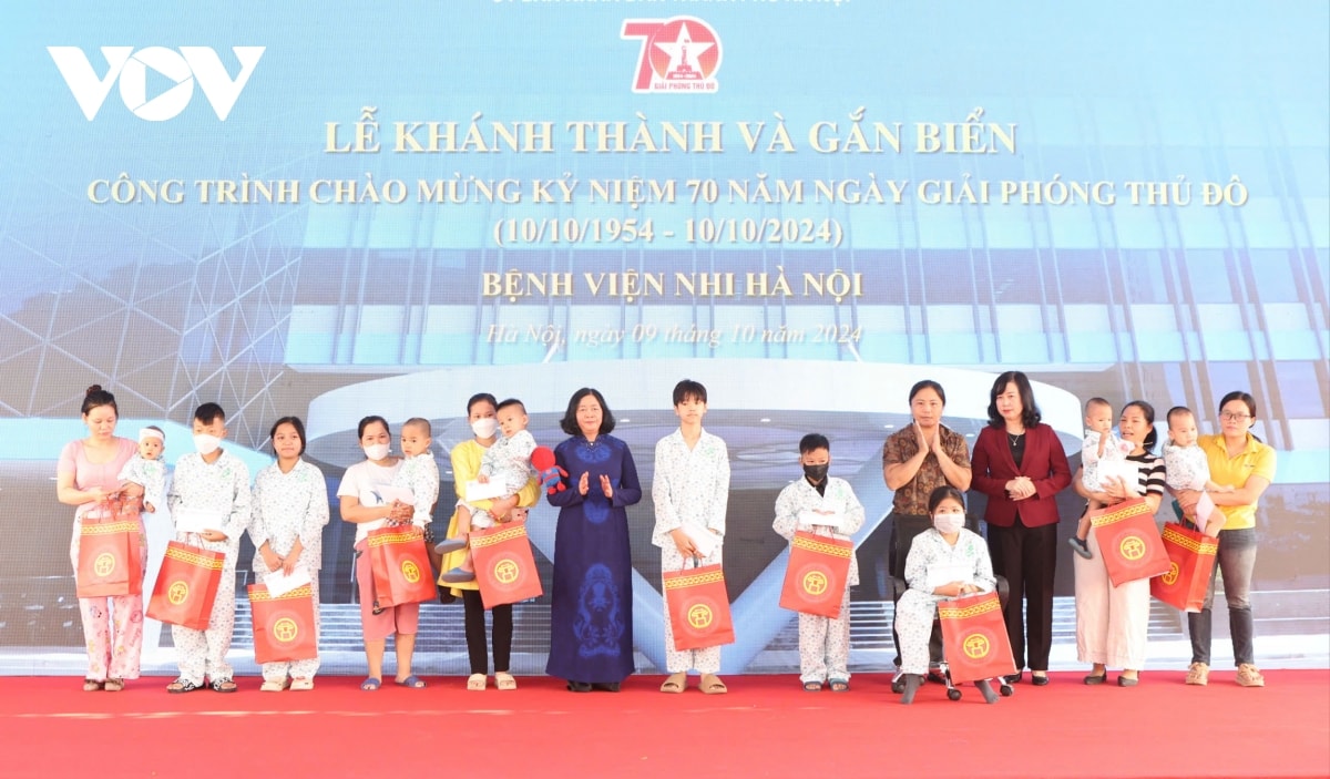 benh vien nhi dau tien cua ha noi chinh thuc di vao hoat dong hinh anh 1