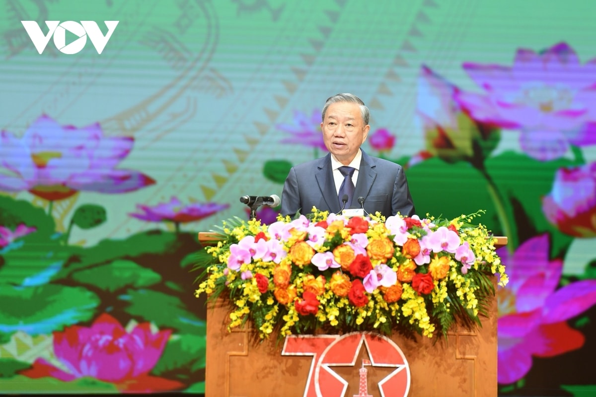 diễn văn của tổng bí thư, chủ tịch nước tô lâm tại lễ kỷ niệm 70 năm ngày giải phóng thủ đô hình ảnh 2 dien van cua tong bi thu, chu tich nuoc to lam tai le ky niem 70 nam ngay giai phong thu do hinh anh 2