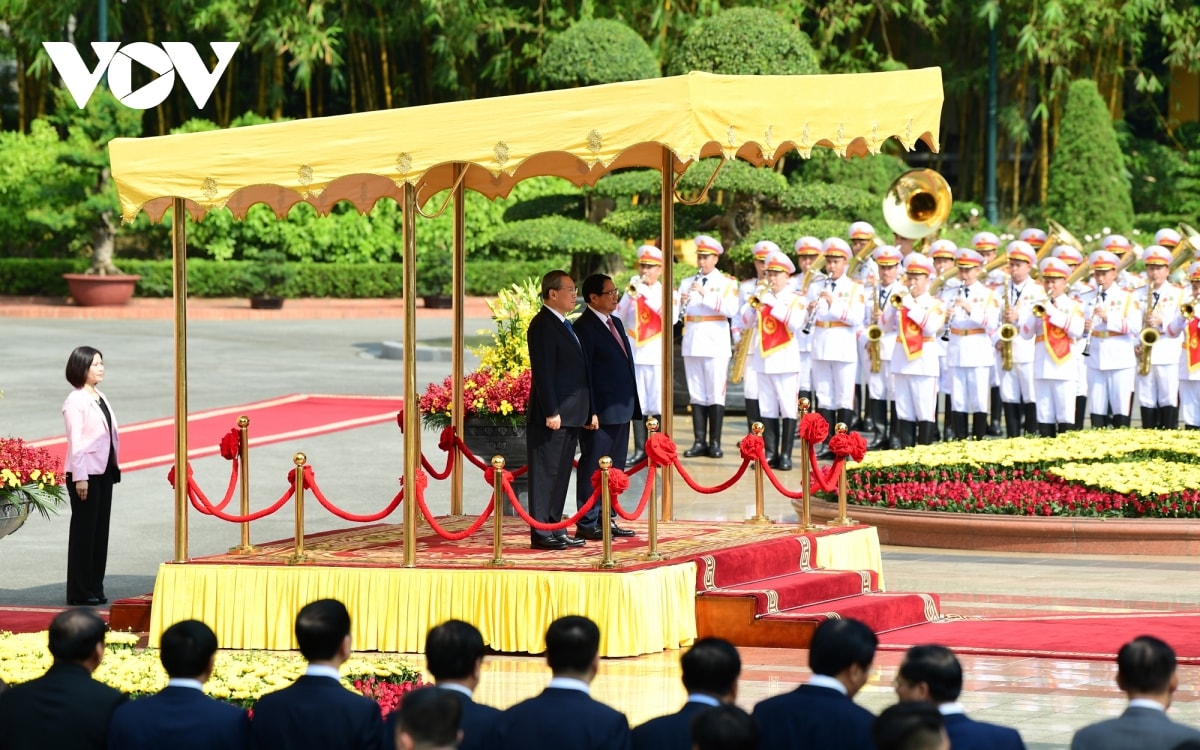 thu tuong pham minh chinh chu tri le don chinh thuc thu tuong trung quoc ly cuong hinh anh 4