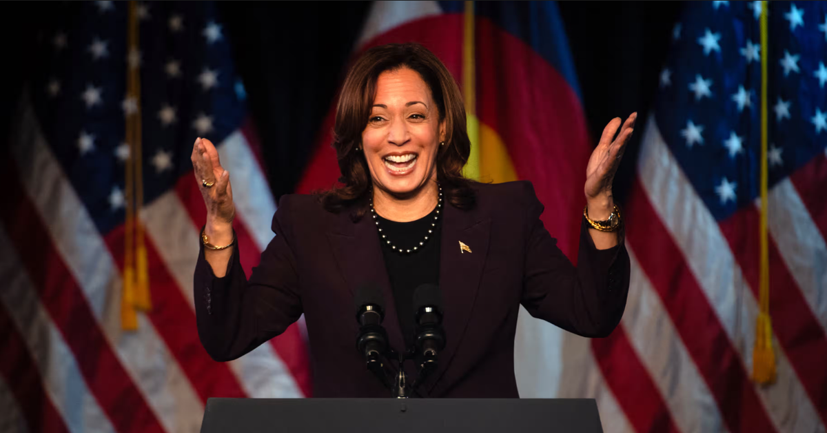 Phó Tổng thống Mỹ Kamala Harris - ứng cử viên Tổng thống của đảng Dân chủ. (Ảnh: Getty)