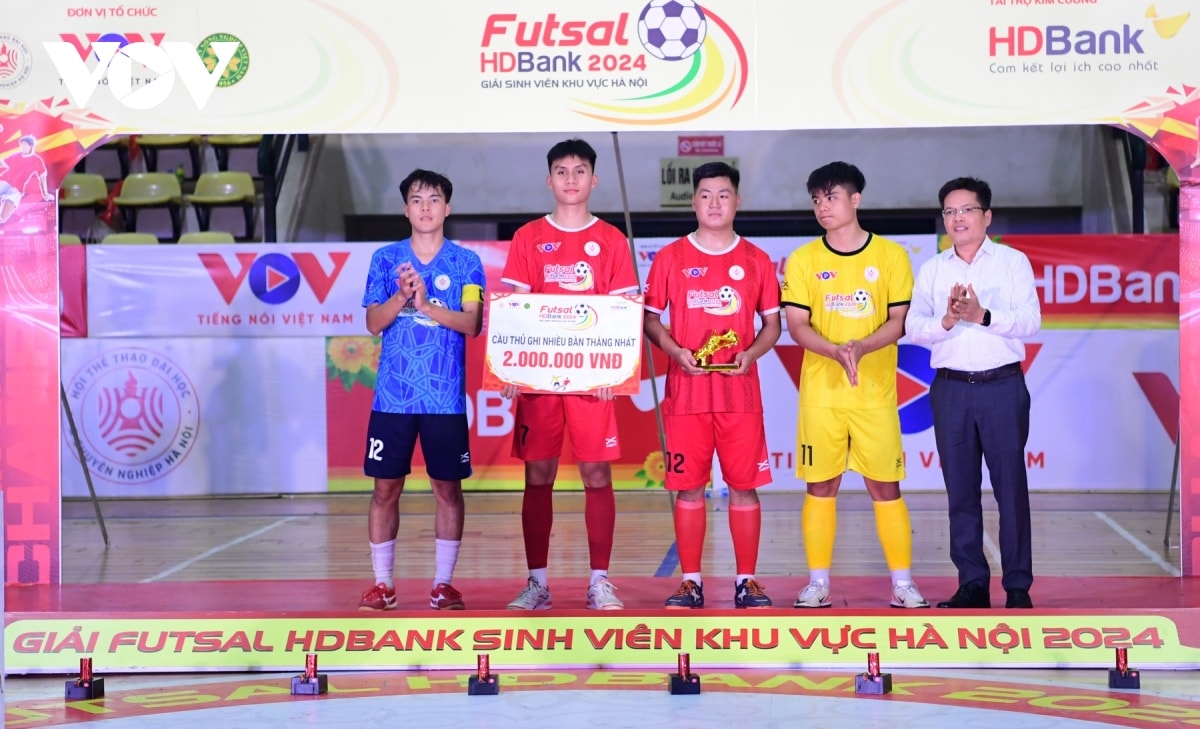 be mac giai futsal hdbank sinh vien khu vuc ha noi 2024 hinh anh 6