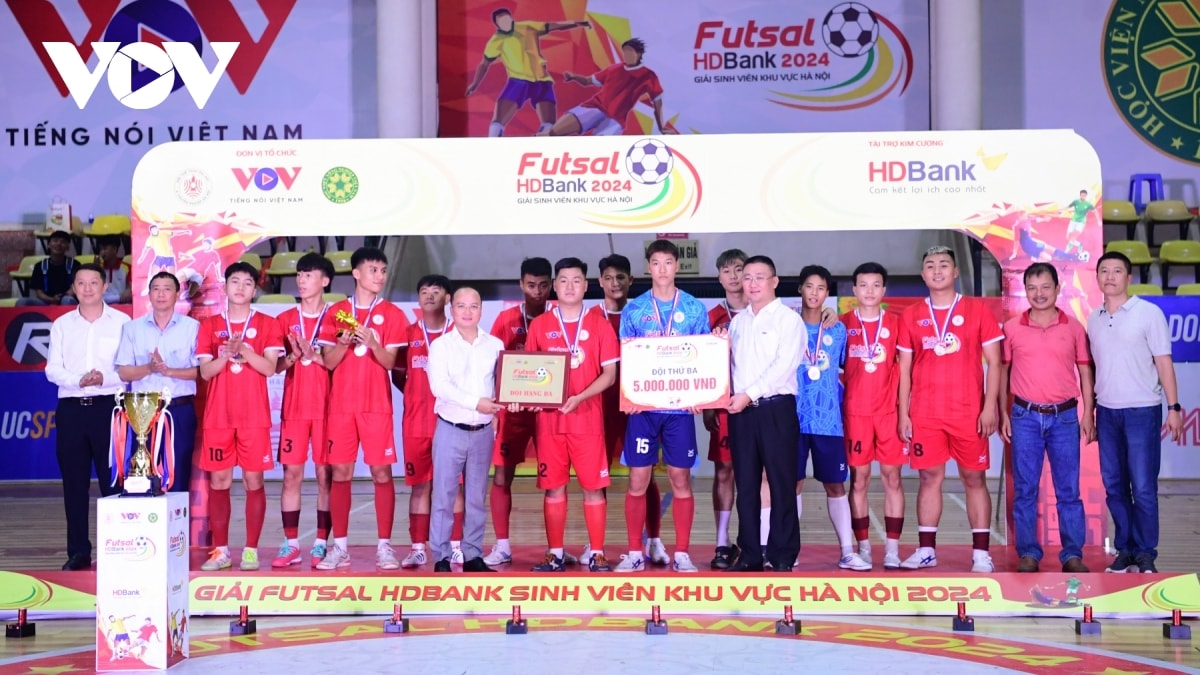 be mac giai futsal hdbank sinh vien khu vuc ha noi 2024 hinh anh 9