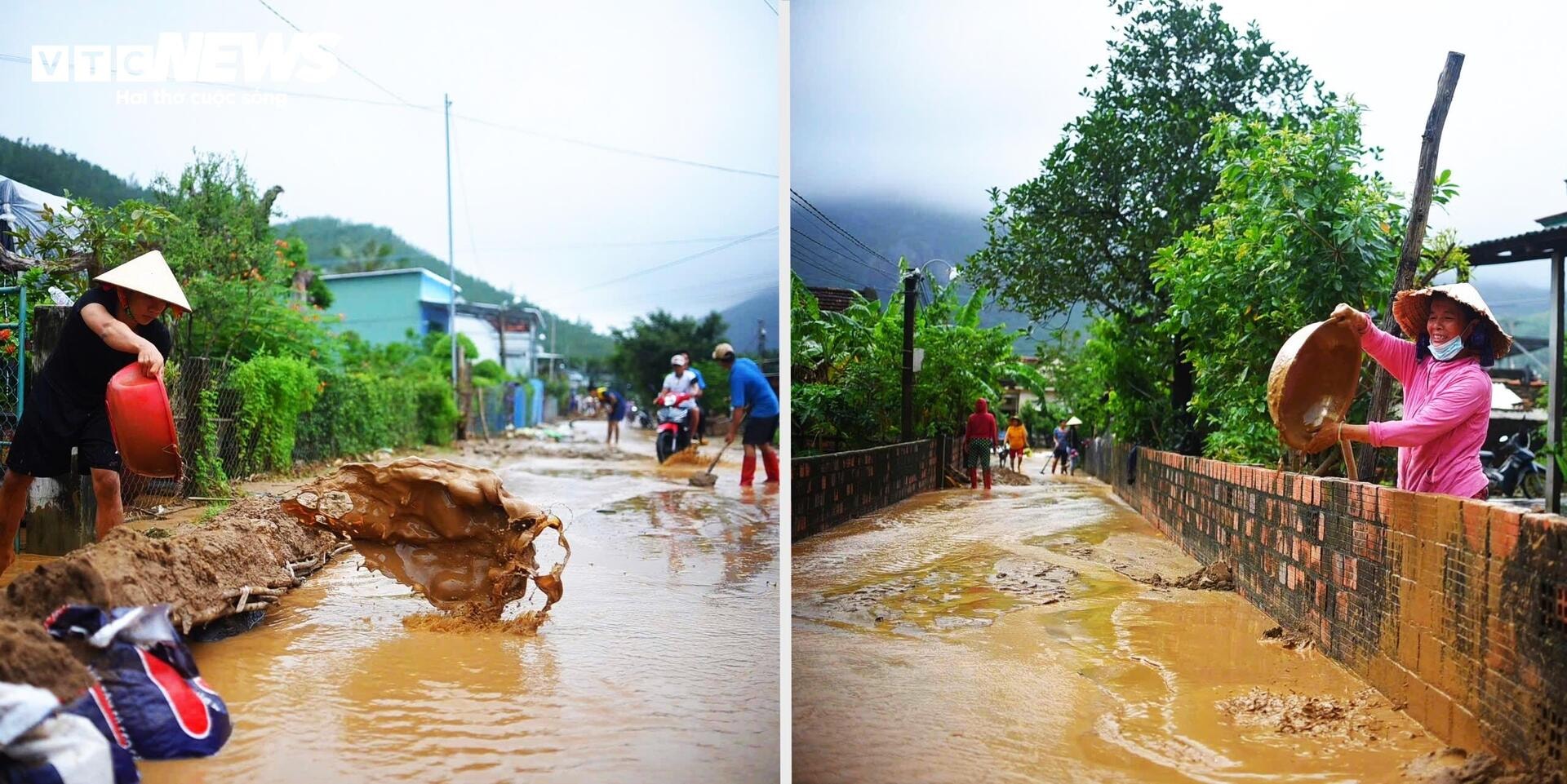 Lo sạt lở, người dân dưới chân núi Cấm tại Bình Định ôm đồ đi ở nhờ - 9