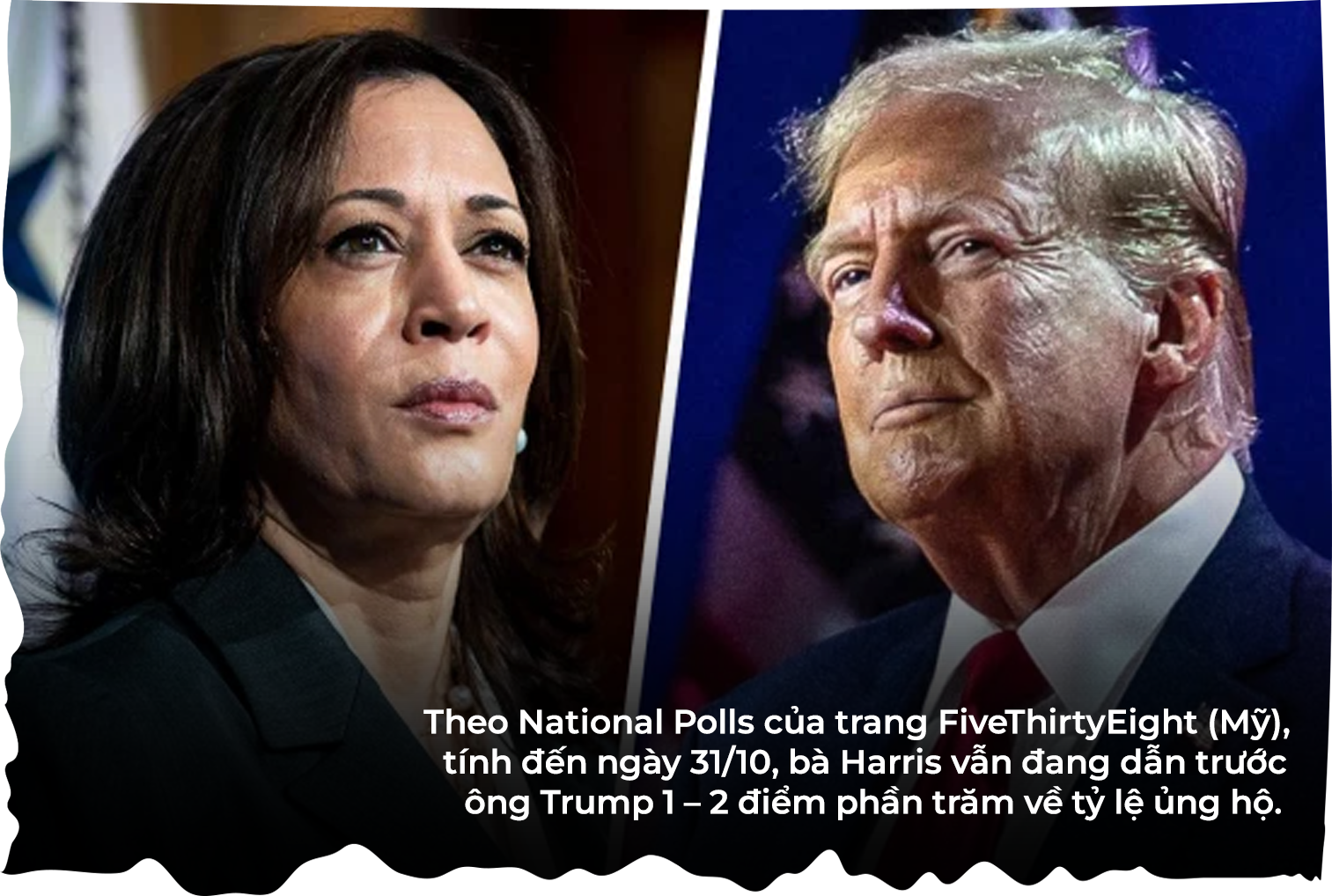 Cuộc chiến Trump - Harris: Tỷ lệ tranh cử sít sao, khó đoán định - 1