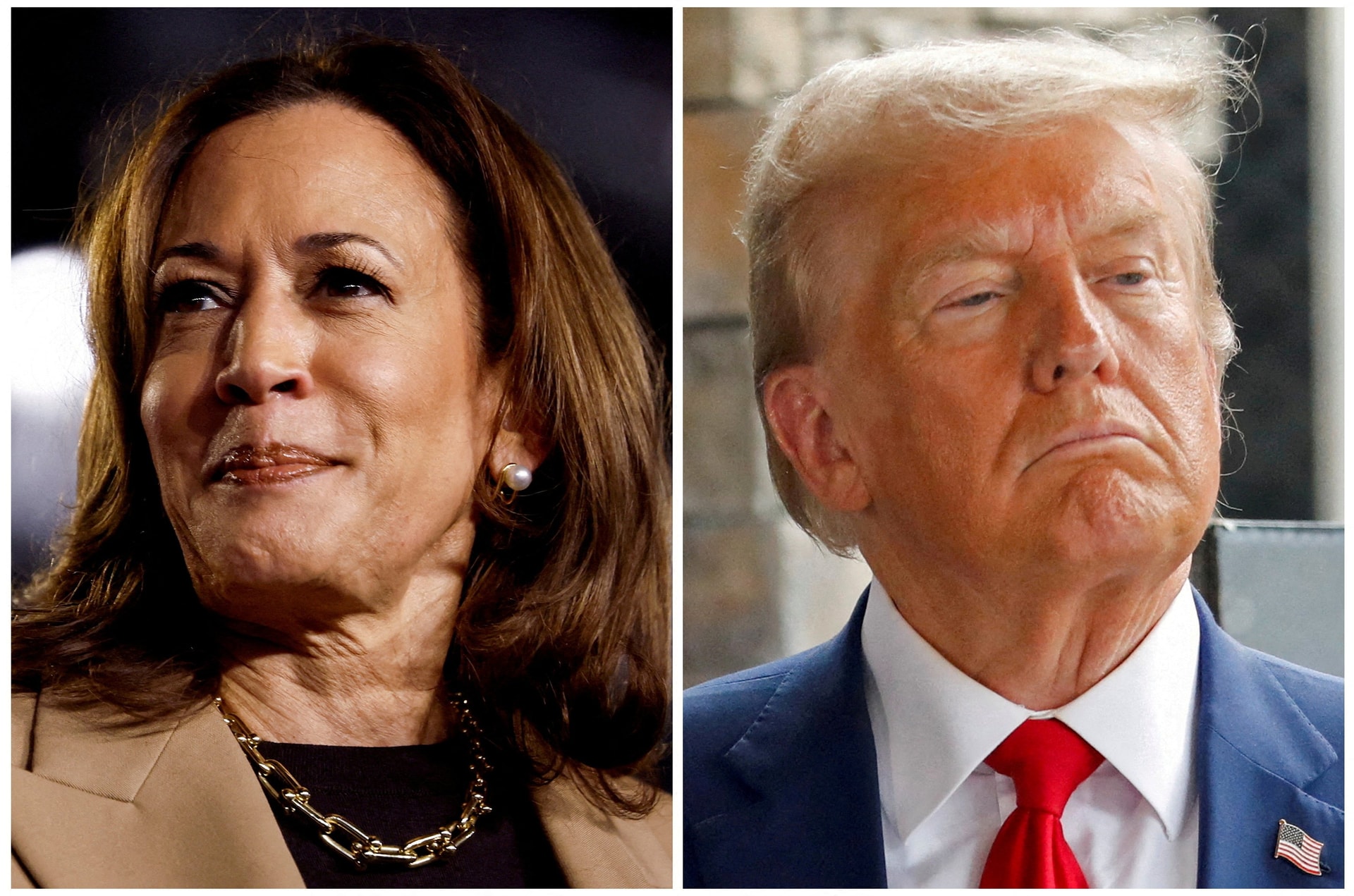 Bà Kamala Harris và ông Donald Trump