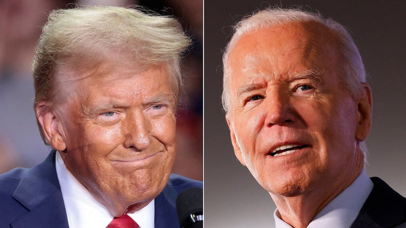 Ông Donald Trump và Tổng thống Mỹ Joe Biden. (Ảnh: ABC News)