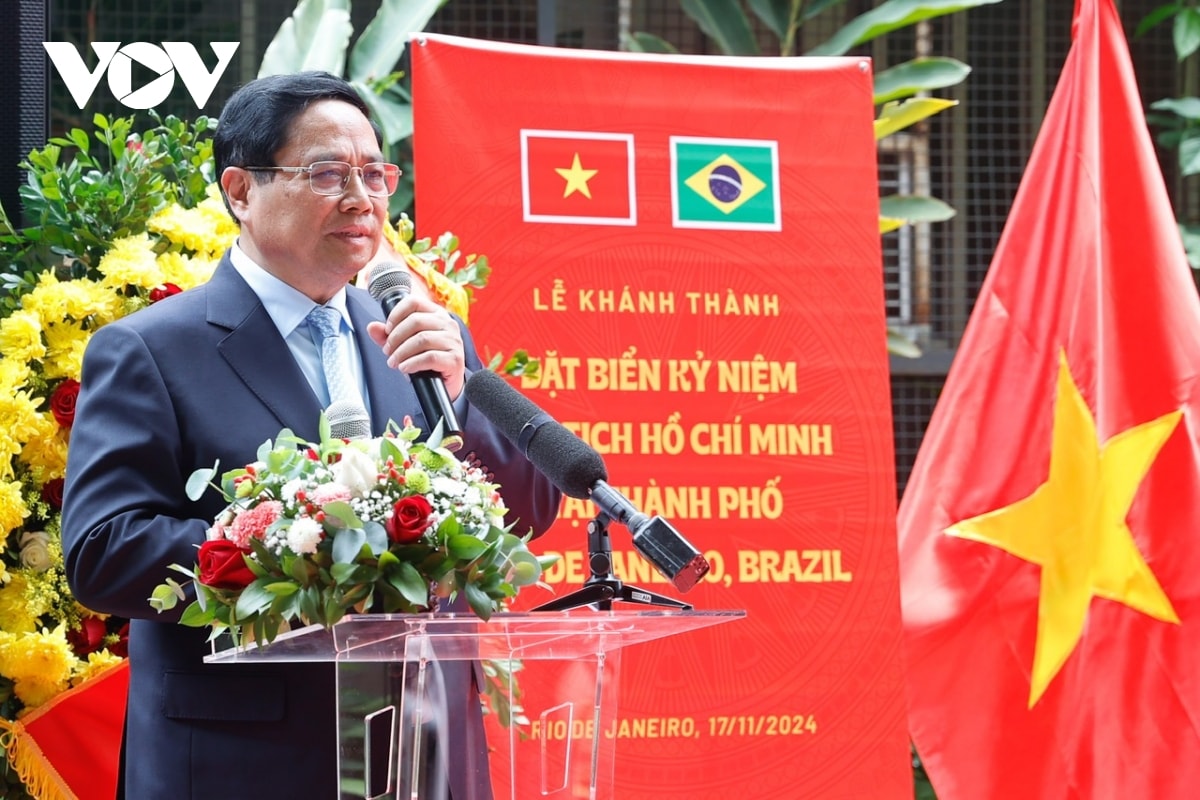 thu tuong du le khanh thanh, dat bien ky niem chu tich ho chi minh tai brazil hinh anh 1