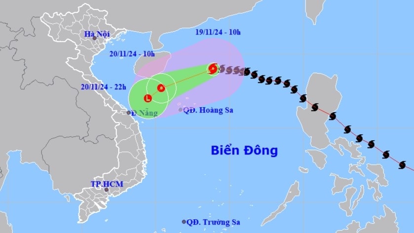 bao so 9 se tiep tuc suy yeu, cach quan dao hoang sa 300km hinh anh 1